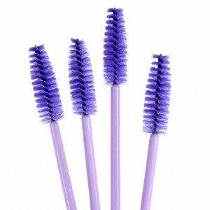 Szczoteczki spiralne do rzęs i brwi POVE LILAC fioletowo-liliowe