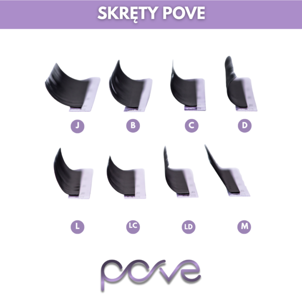 skręty rzęs pove
