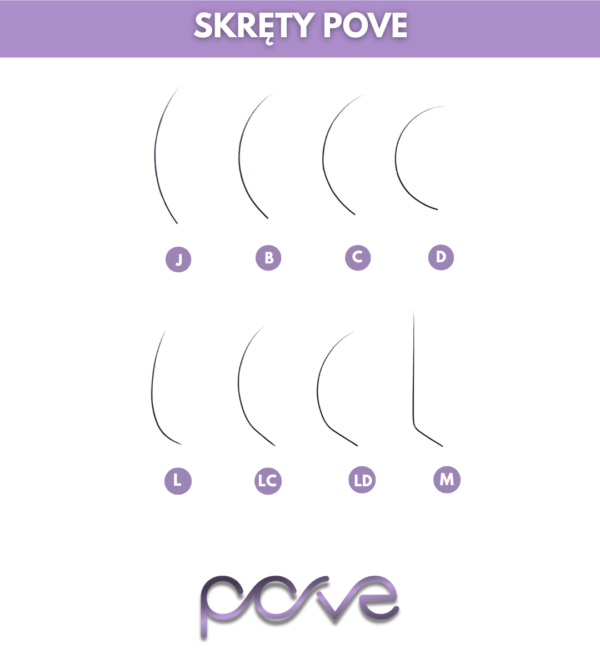 skręty rzęs pove lashes
